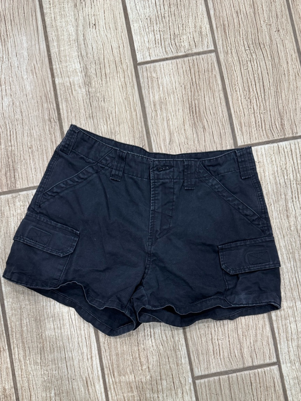 Brandy Melville Black Cargo Utility Shorts Y2K